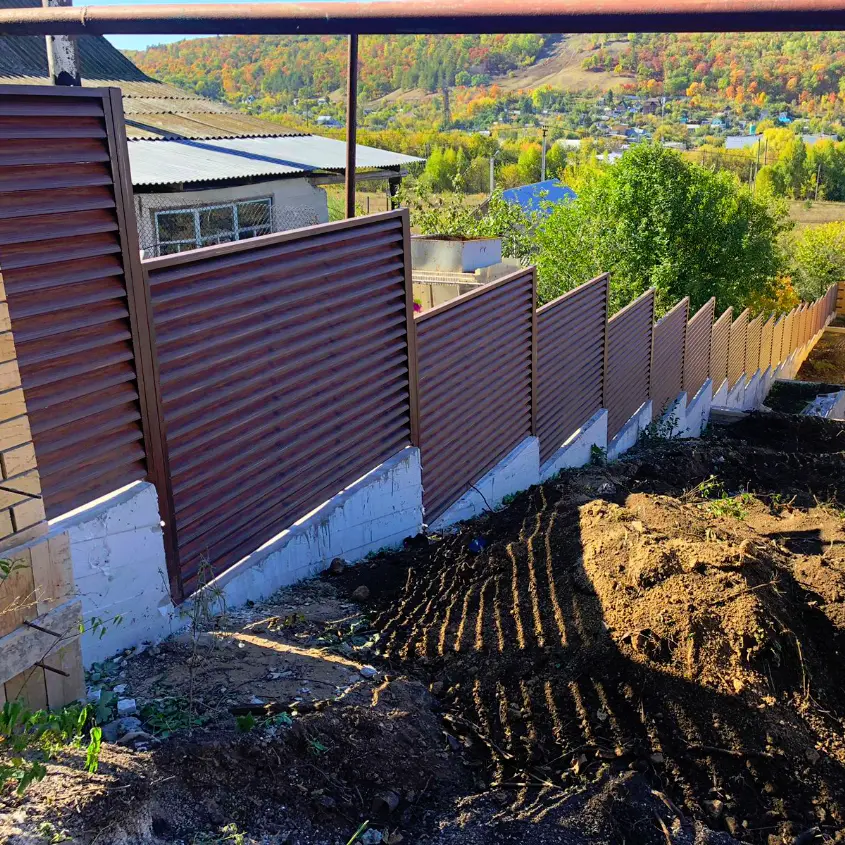 Фото 3 забор Еврожалюзи Античное Дерево 3D Принтек