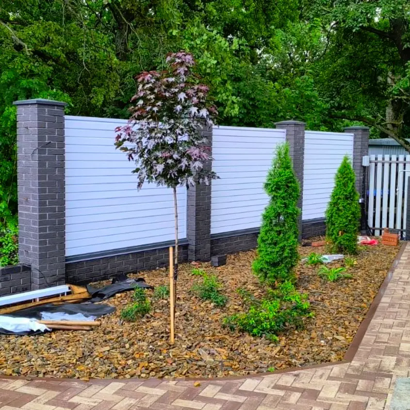 Фото 3 забор жалюзи Хай-Тек RAL9003 Белый двусторонний