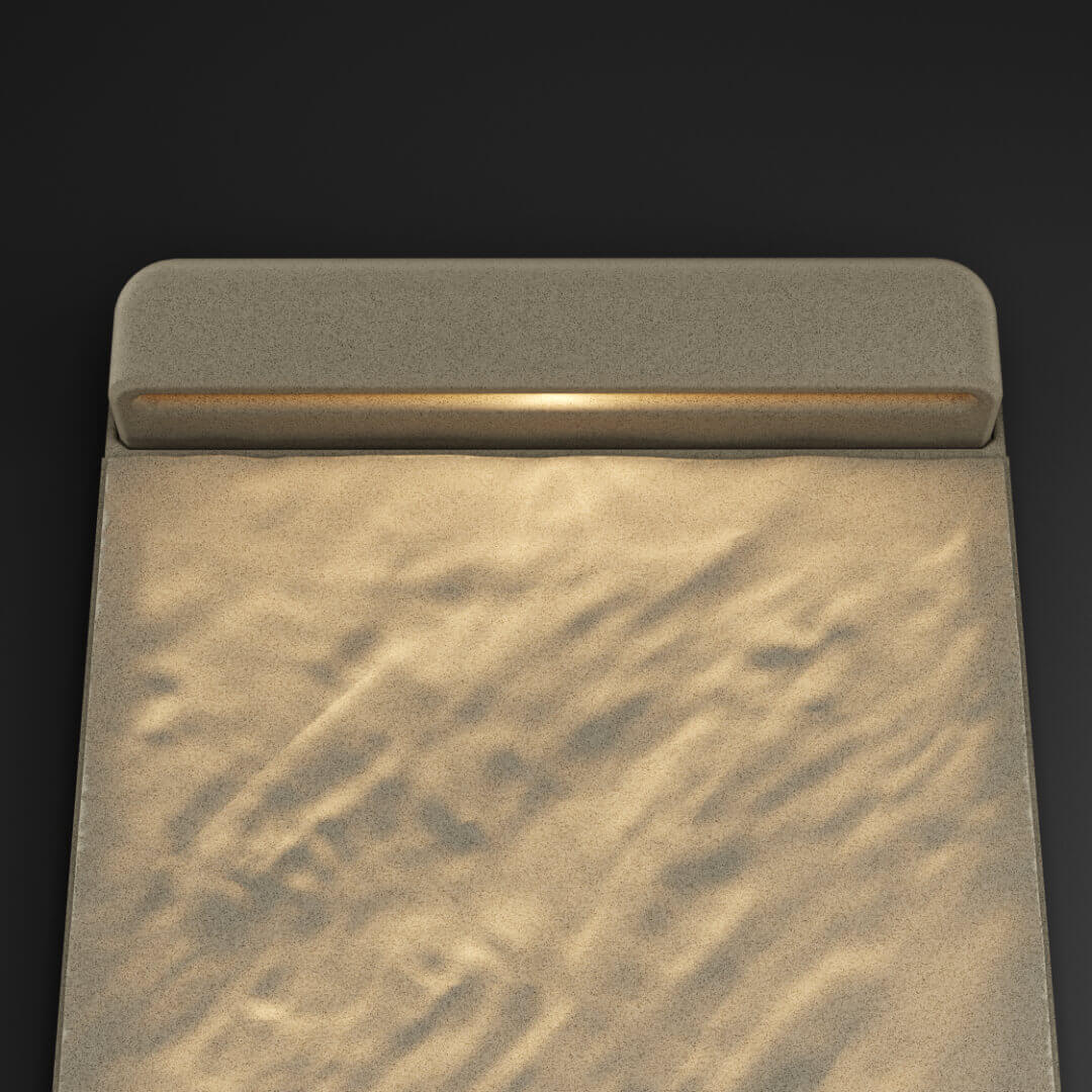 Подсветка для шаговой плиты STONE Серая Галька 990мм на 330мм фото 3