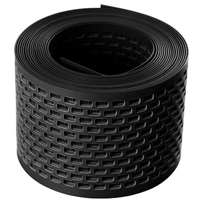 Сетка карнизная ПВХ цвет RAL9005 ЧЕРНАЯ для вентиляции кровли