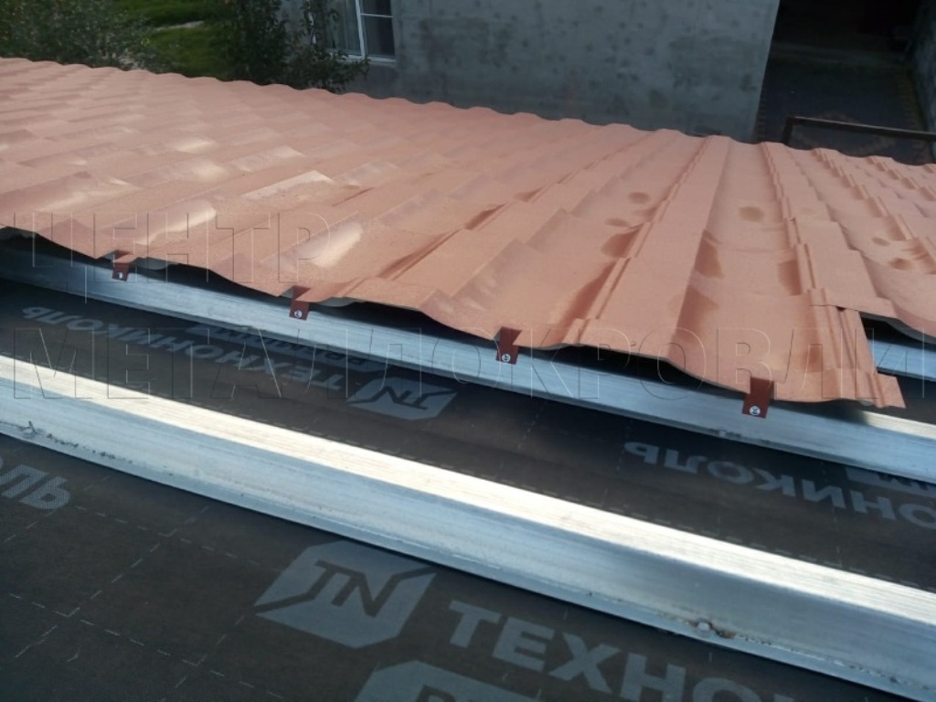 Металлочерепица Геркулес 8004 терракотовый Стальной Бархат от Центра Металлокровли в Калуге