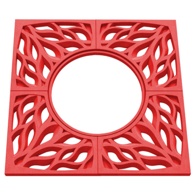 Приствольная решетка ПП ZKING CRUST 1.2х1.2м Красная 2