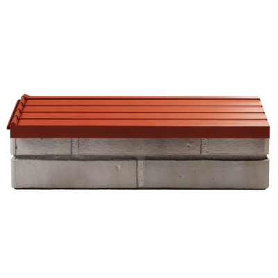 Парапет Бона ХайТек Красный посадка на 1 кирпич 200,225,255мм фото 2