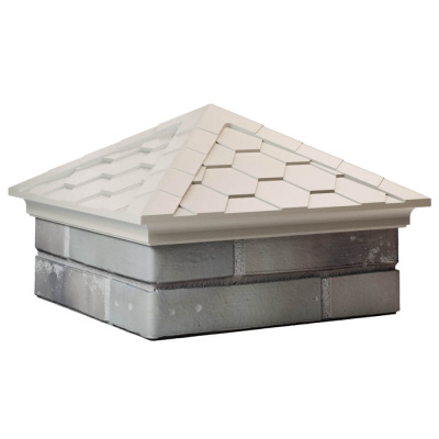 Колпак на столб забора EVEREST Бежевый 1,5х1,5 кирпича под черепицу фото 4