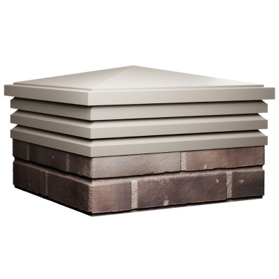 Колпак Бона Бежевый с посадкой 2х2 кирпича (513х513мм) фото 2